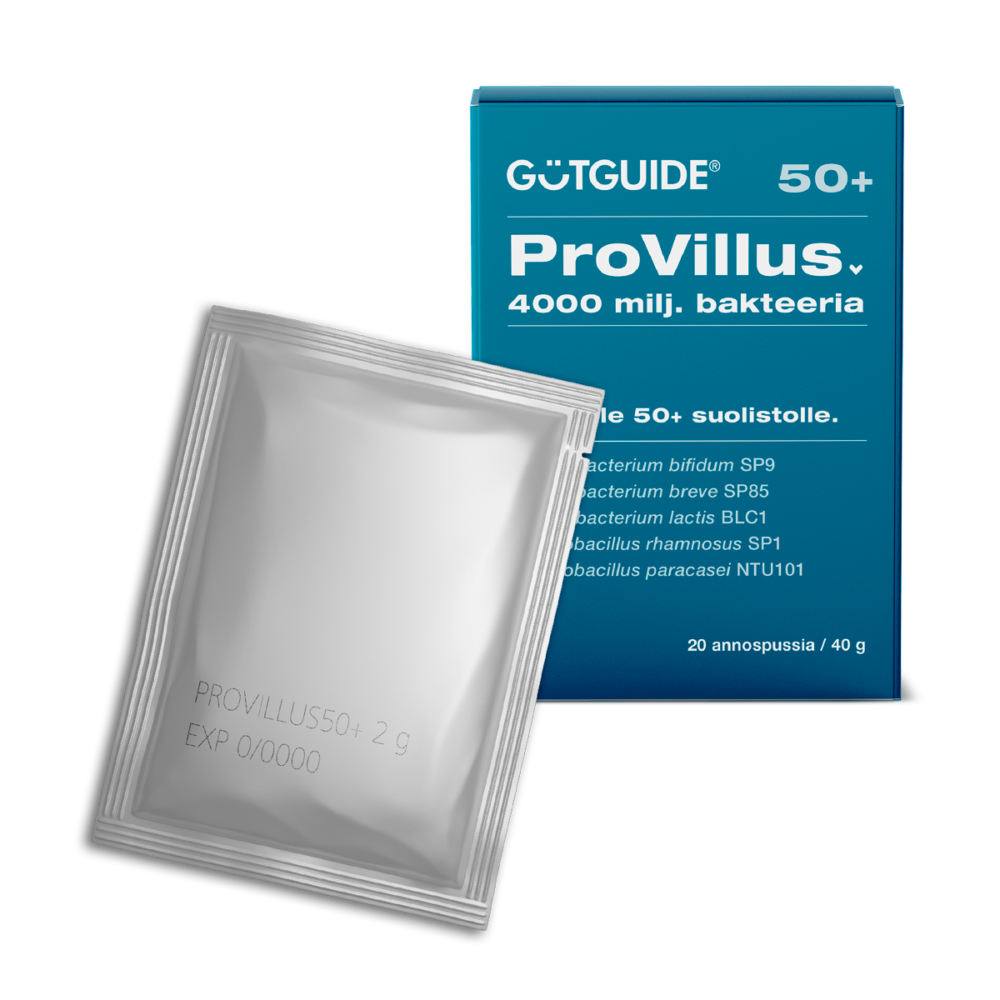 GutGuide®ProVillus 50+ - 10 annospussia